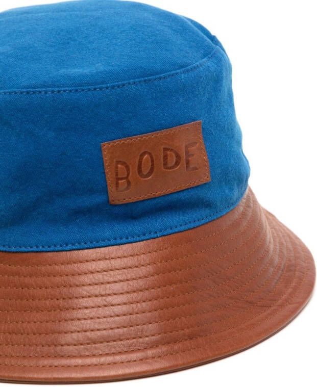 BODE Vissershoed met logopatch Blauw