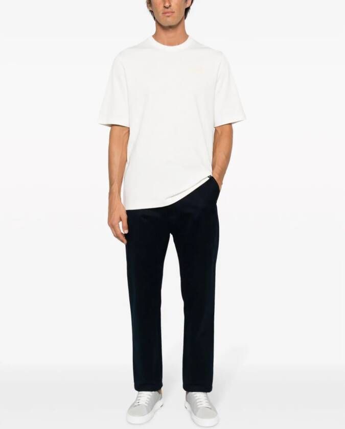 Boggi Milano T-shirt met ronde hals Wit