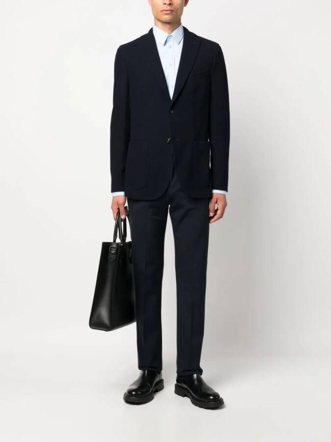Boglioli Blazer met enkele rij knopen Blauw