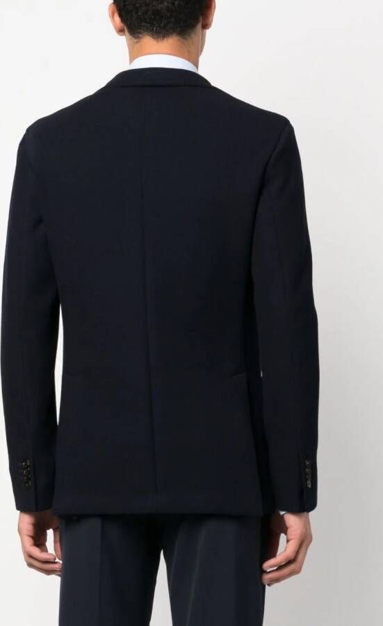 Boglioli Blazer met enkele rij knopen Blauw