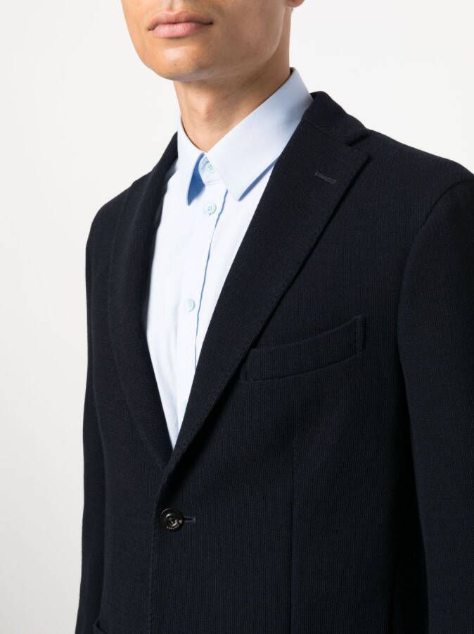 Boglioli Blazer met enkele rij knopen Blauw