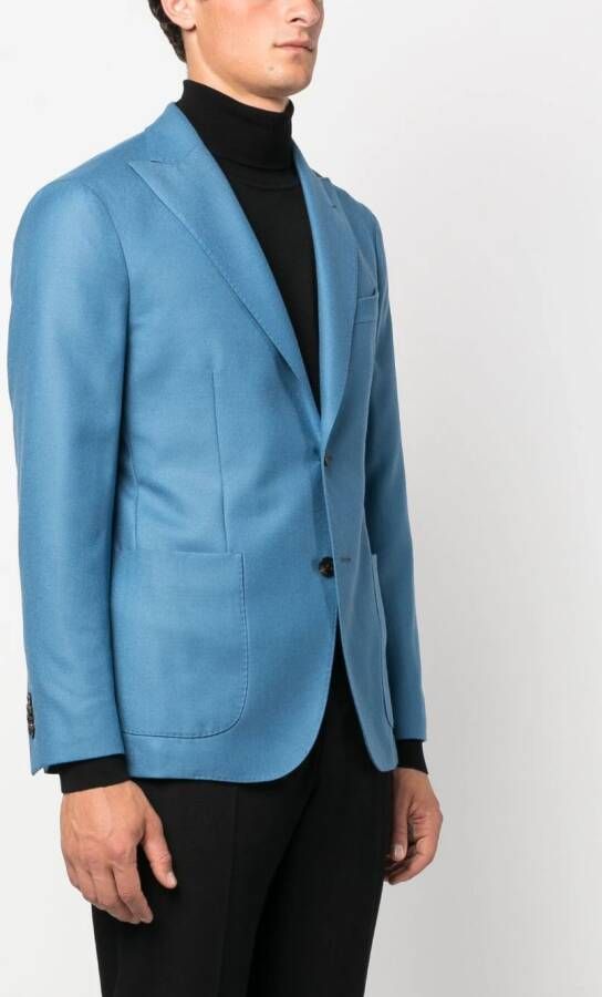 Boglioli Blazer met enkele rij knopen Blauw