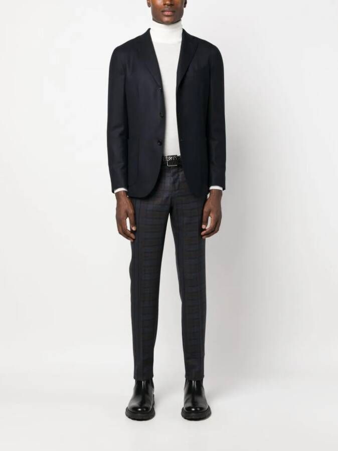 Boglioli Blazer met enkele rij knopen Blauw