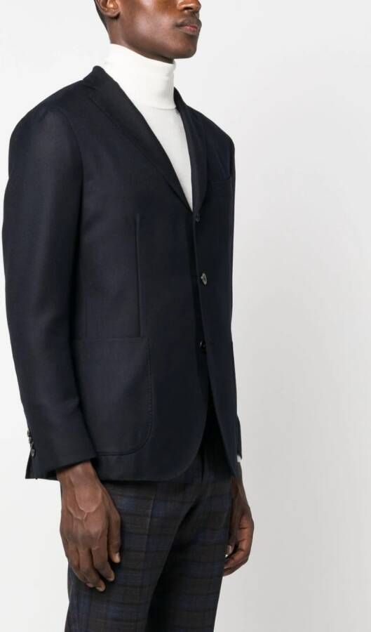 Boglioli Blazer met enkele rij knopen Blauw