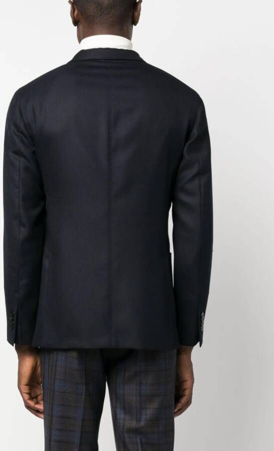 Boglioli Blazer met enkele rij knopen Blauw