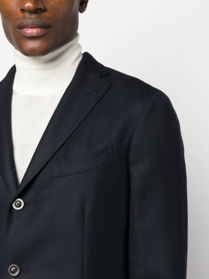 Boglioli Blazer met enkele rij knopen Blauw