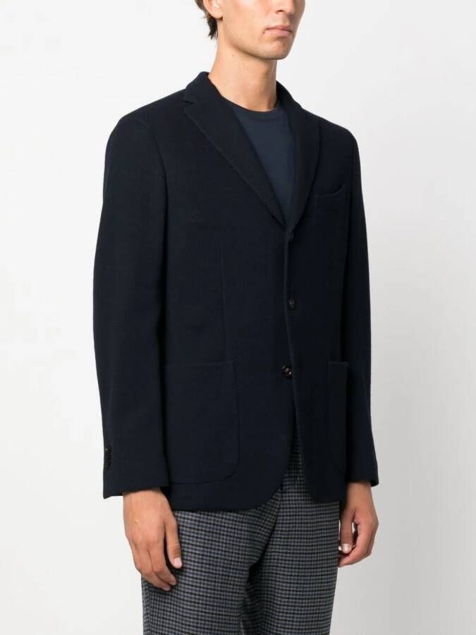 Boglioli Blazer met enkele rij knopen Blauw