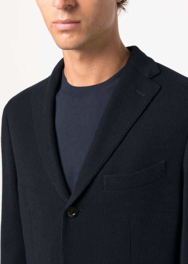 Boglioli Blazer met enkele rij knopen Blauw