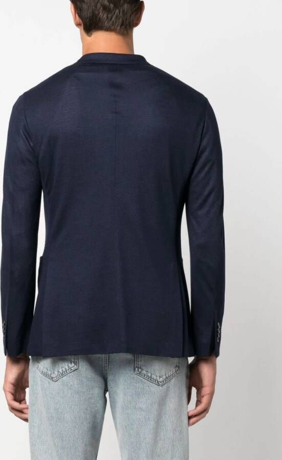 Boglioli Blazer met enkele rij knopen Blauw