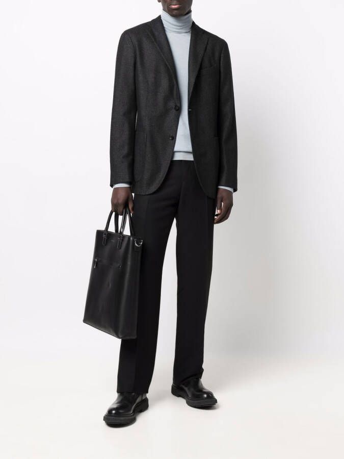 Boglioli Blazer met enkele rij knopen Grijs