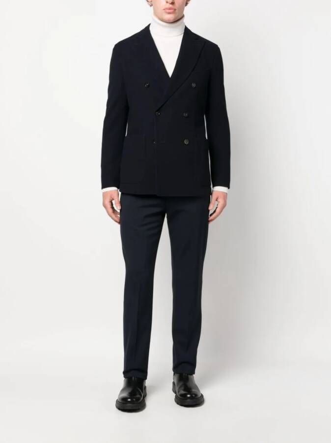 Boglioli Blazer met dubbele rij knopen Blauw