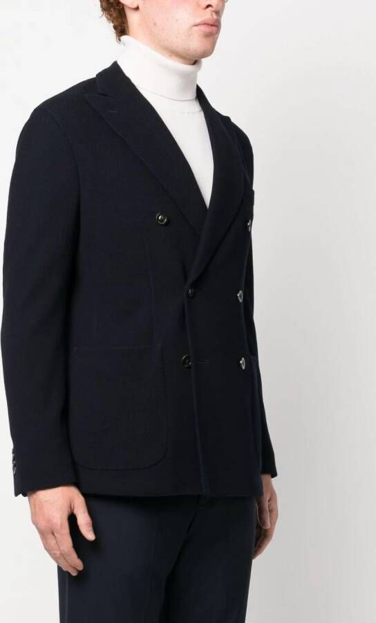 Boglioli Blazer met dubbele rij knopen Blauw