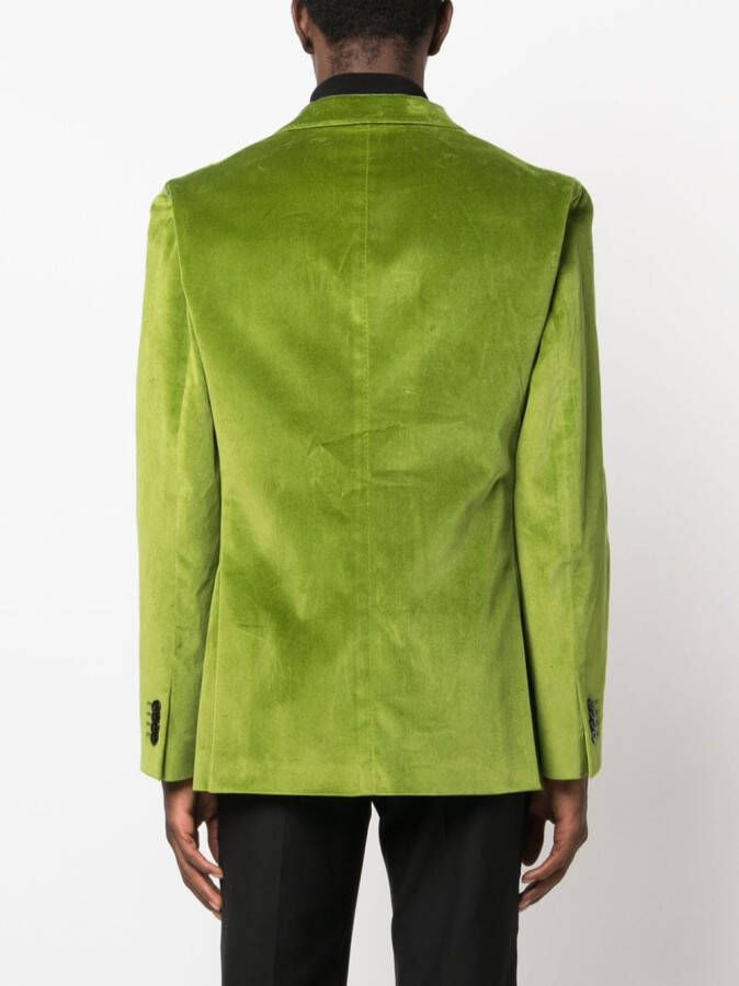 Boglioli K-Jacket blazer met fluwelen finish Groen