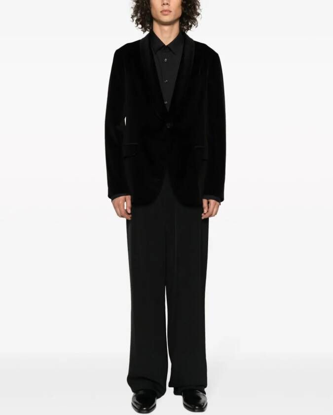 Boglioli K-Jacket fluwelen blazer Zwart