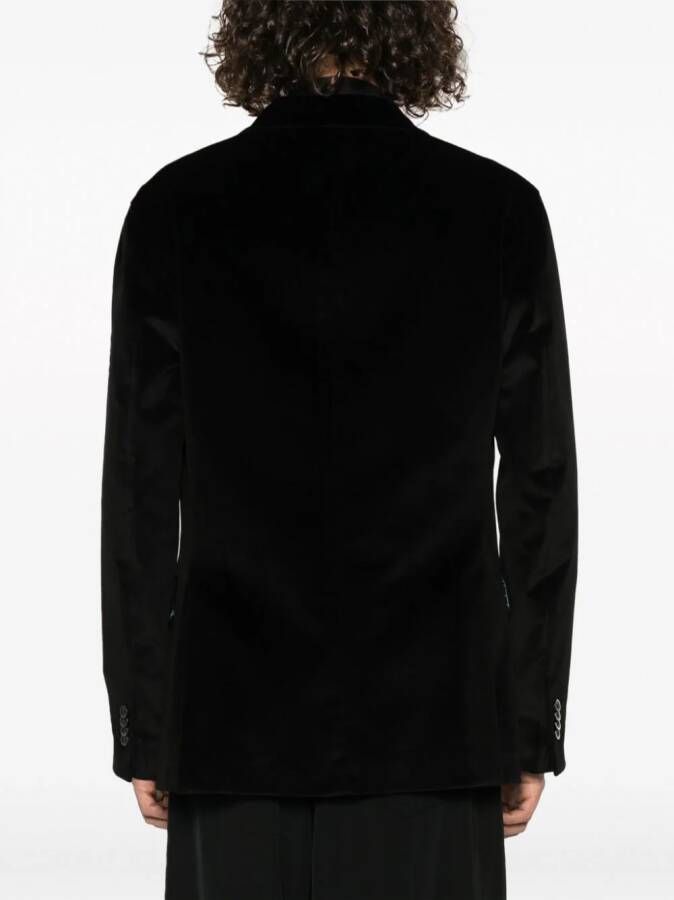Boglioli K-Jacket fluwelen blazer Zwart