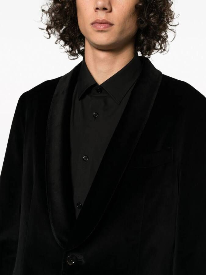 Boglioli K-Jacket fluwelen blazer Zwart