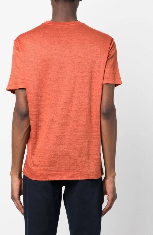 Boglioli Linnen T-shirt Oranje