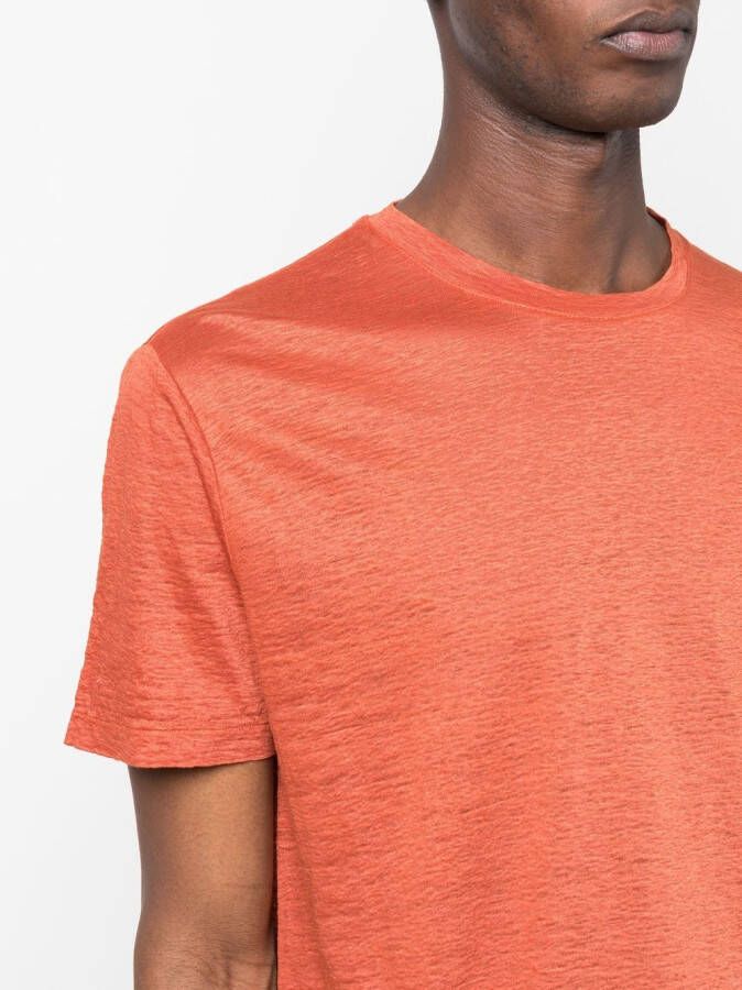 Boglioli Linnen T-shirt Oranje