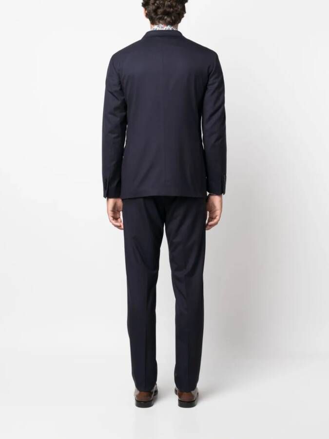 Boglioli Pak met enkele rij knopen Blauw