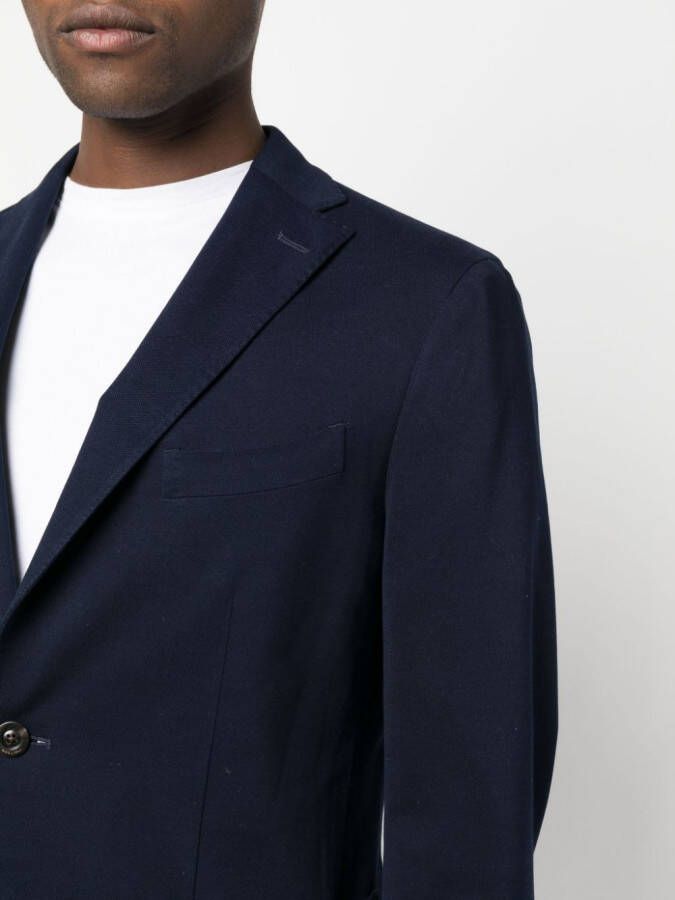 Boglioli Blazer met enkele rij knopen Blauw