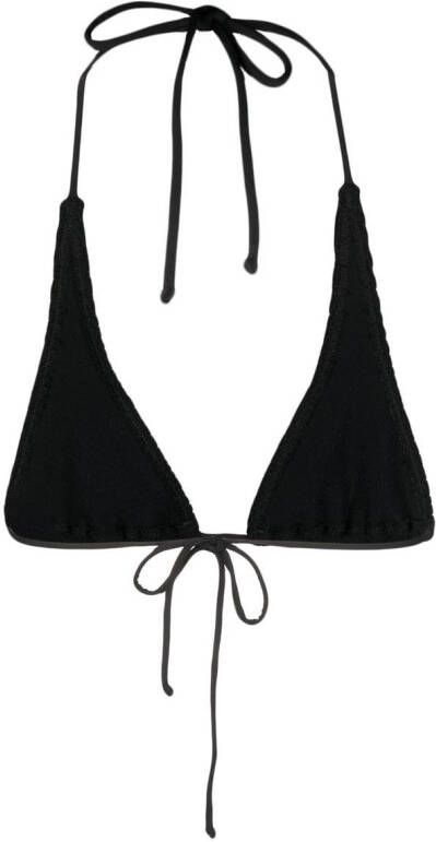 Bond-eye Triangel bikinitop Zwart