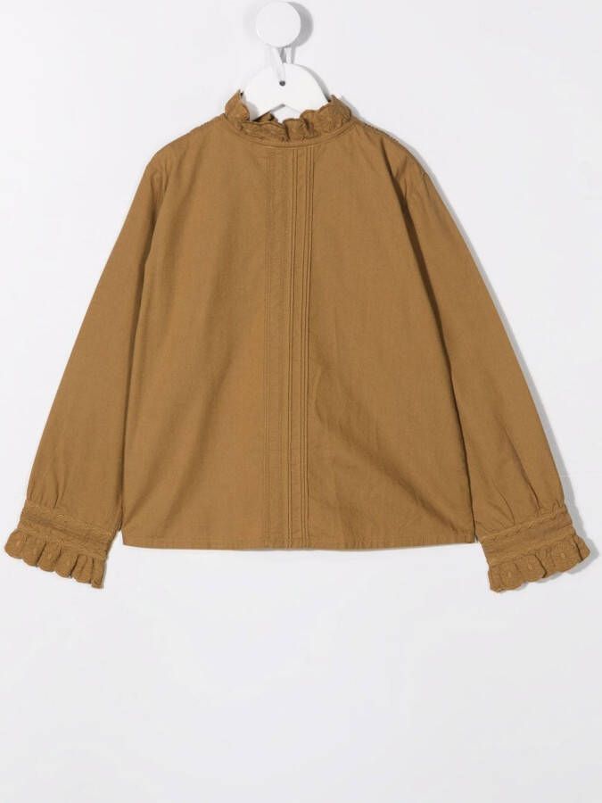 Bonpoint Blouse met ruches Groen