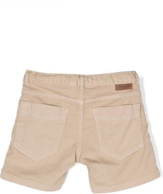 Bonpoint Ribfluwelen shorts Beige