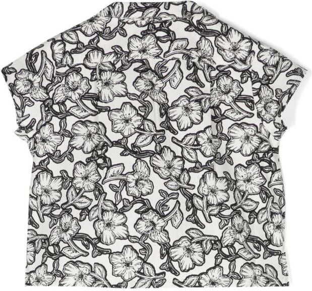 Bonpoint Shirt met bloemenprint Wit