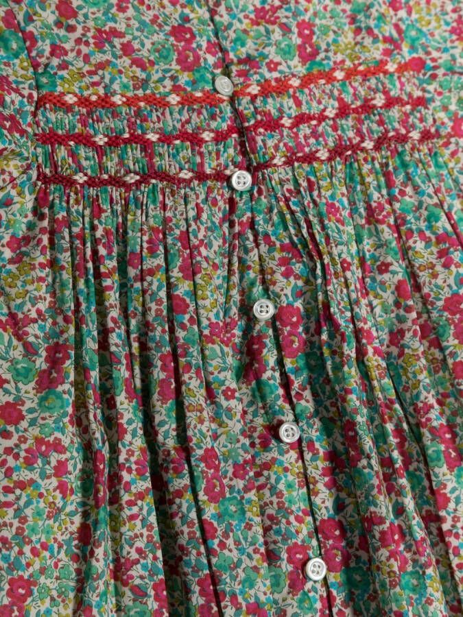Bonpoint Midi-jurk met bloemenprint Groen
