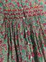 Bonpoint Midi-jurk met bloe print Groen - Thumbnail 3