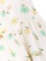 Bonpoint Jurk met bloe print Beige - Thumbnail 3