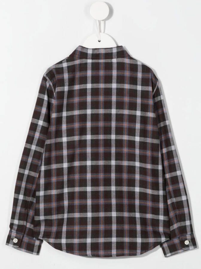 Bonpoint Geruit shirt Bruin