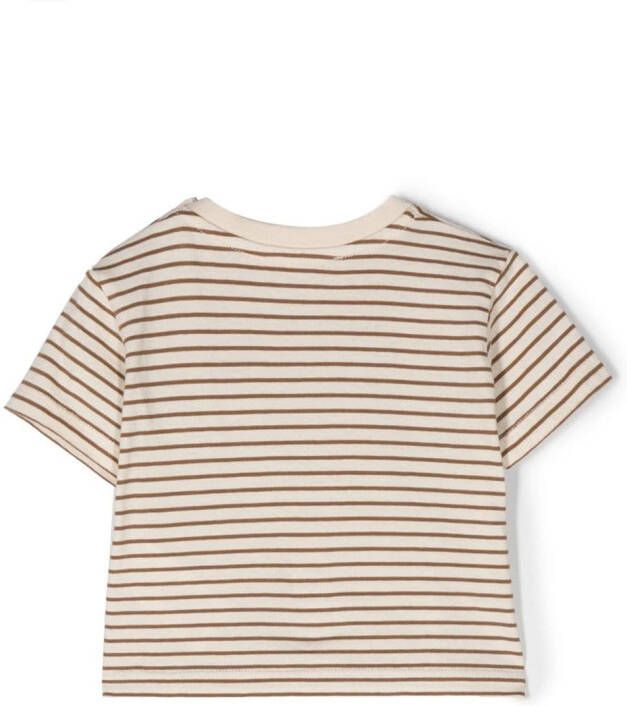 Bonpoint Gestreept T-shirt Beige