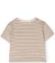 Bonpoint Gestreept T-shirt Beige - Thumbnail 2