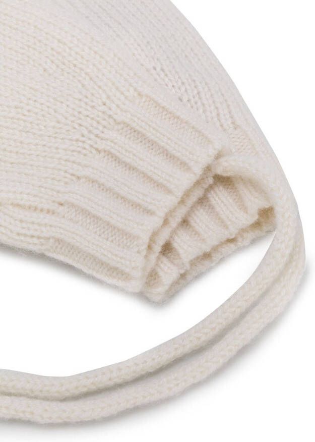 Bonpoint Handschoenen van wol en kasjmier Wit