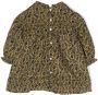 Bonpoint Jurk met bloe print Beige - Thumbnail 2