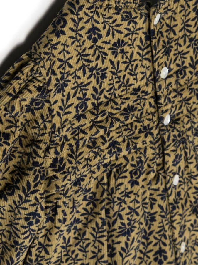 Bonpoint Jurk met bloemenprint Beige