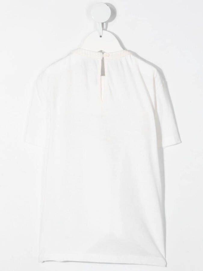 Bonpoint Jurk met plooidetail Beige