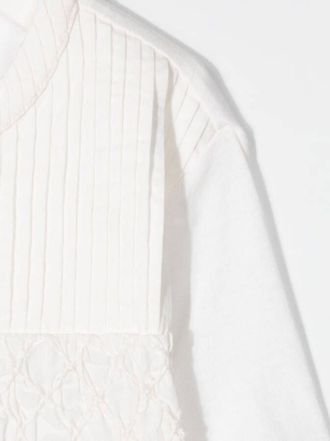 Bonpoint Jurk met plooidetail Beige