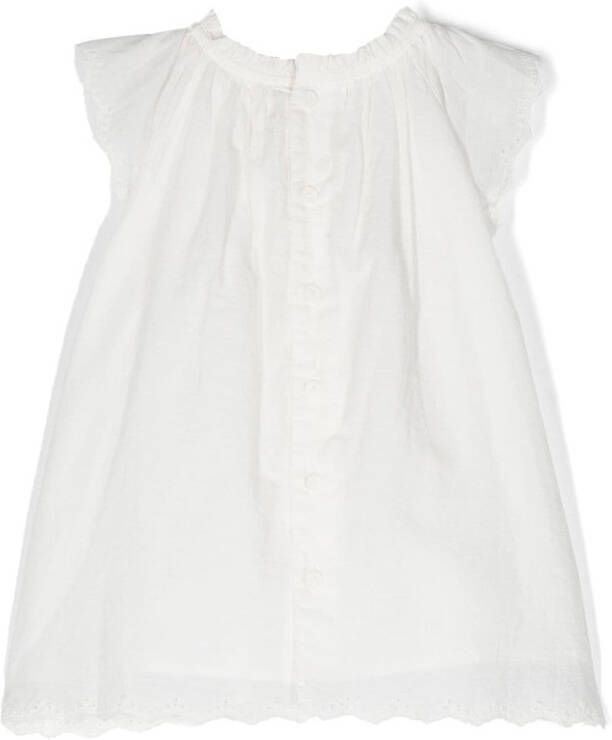 Bonpoint Katoenen jurk Wit