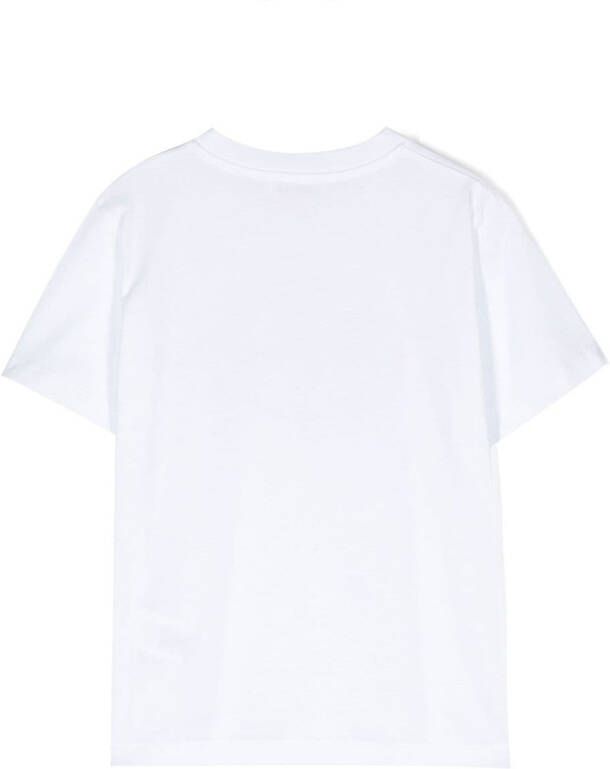 Bonpoint T-shirt met logoprint Wit