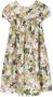 Bonpoint Maxi-jurk met bloe print Beige - Thumbnail 2
