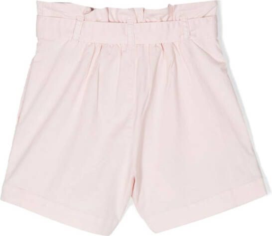 Bonpoint Shorts met paperbag taille Roze