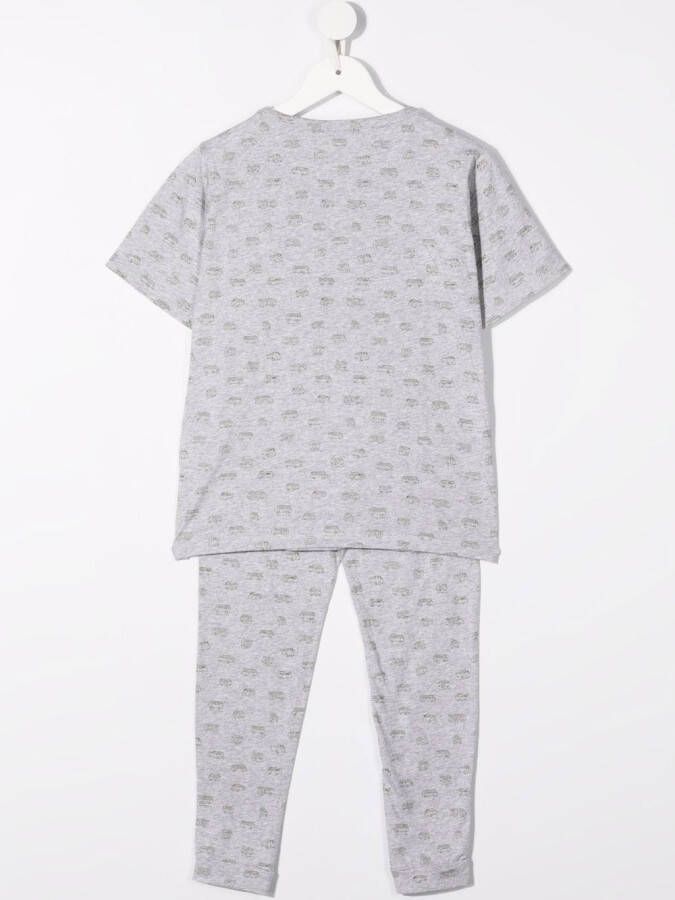 Bonpoint Pyjama met print Grijs
