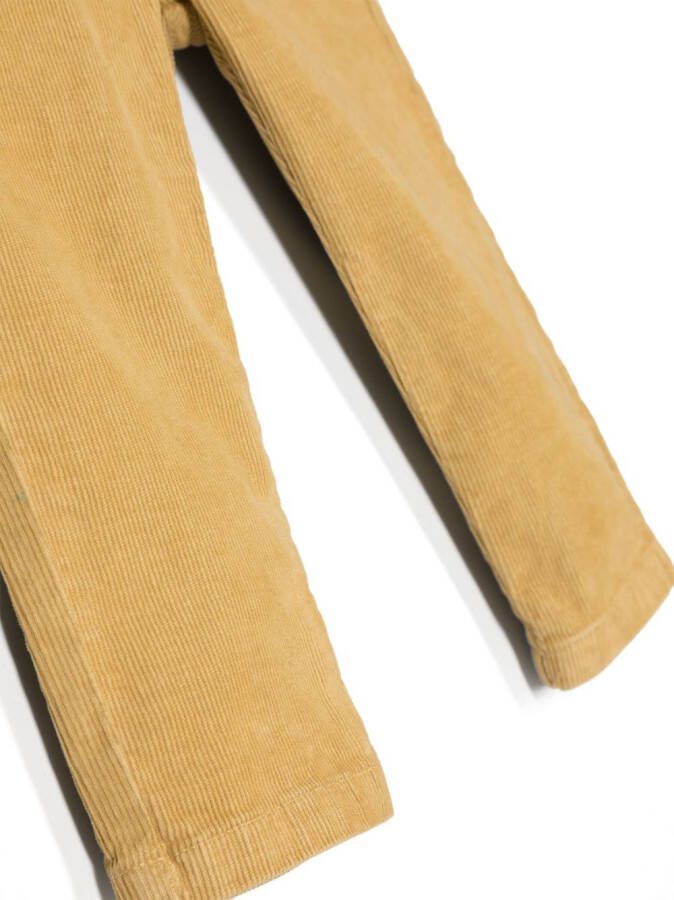Bonpoint Ribfluwelen broek Geel