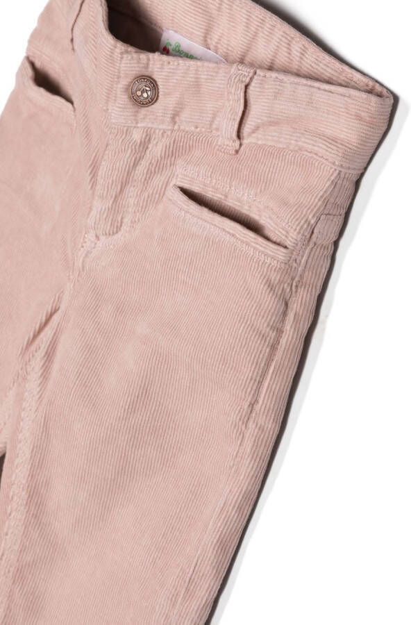 Bonpoint Ribfluwelen broek Roze
