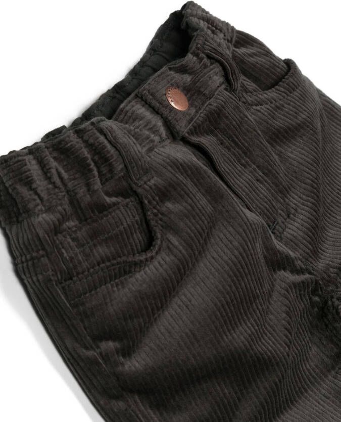 Bonpoint Ribfluwelen broek Zwart