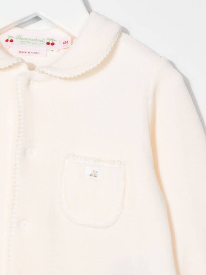 Bonpoint Romper met borstzak Roze