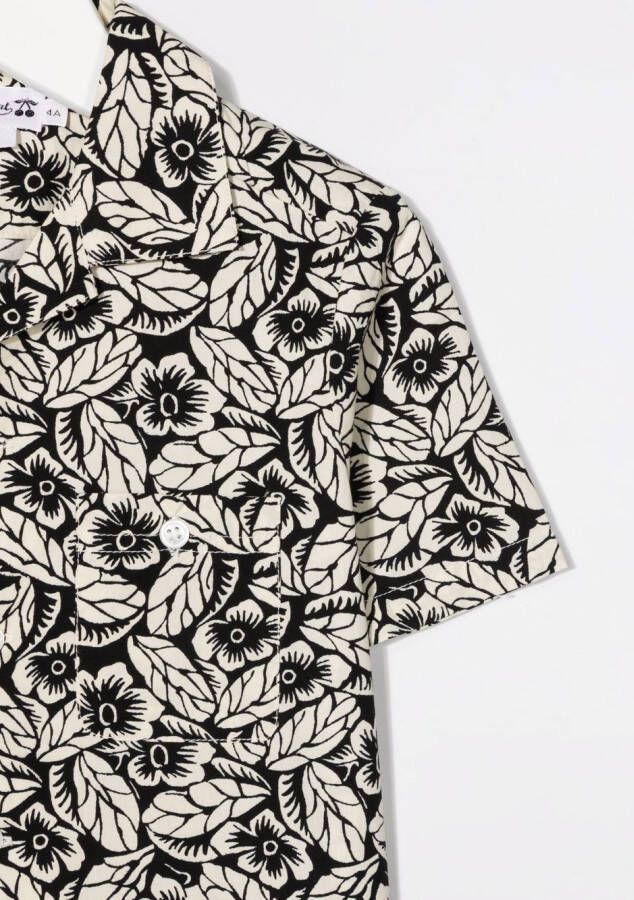 Bonpoint Shirt met bloemenprint Beige
