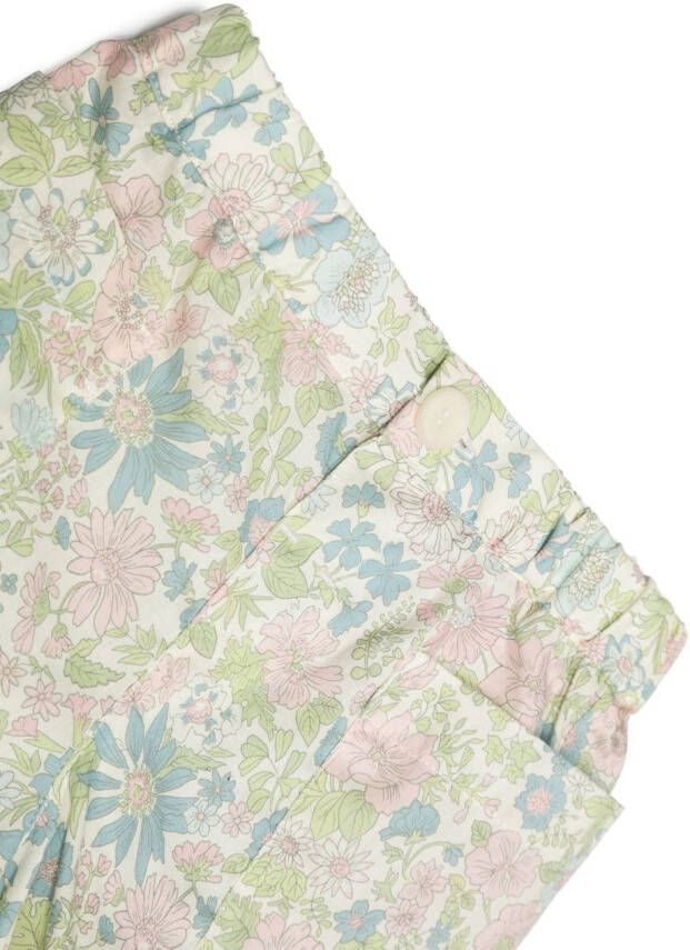 Bonpoint Shorts met bloemenprint Beige